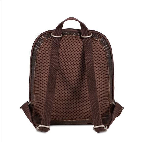 Jack Rogers Hornback Croco Convertible Backpack/Crossbody NWOT - Picture 2 of 15